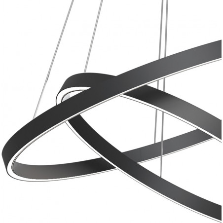 Lampa Wisząca Rim LED Czarna Maytoni | Nowoczesny Design