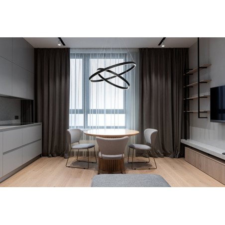 Lampa Wisząca Rim LED Czarna Maytoni | Nowoczesny Design
