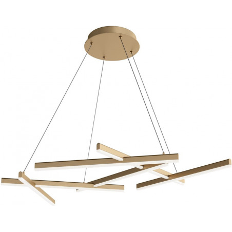 Lampa wisząca Line LED Maytoni - Nowoczesny design, złoto
