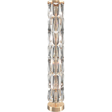 Lampa podłogowa kryształowa Puntes Maytoni | Złota, 126,5cm