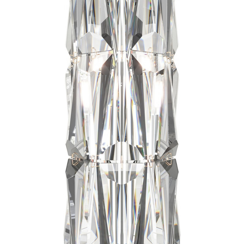 Lampa podłogowa kryształowa Puntes Maytoni | Złota, 126,5cm