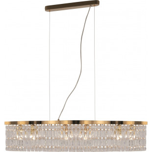 Lampa wisząca kryształowa podłużna Dune 93cm przeźroczysto-złota Maytoni