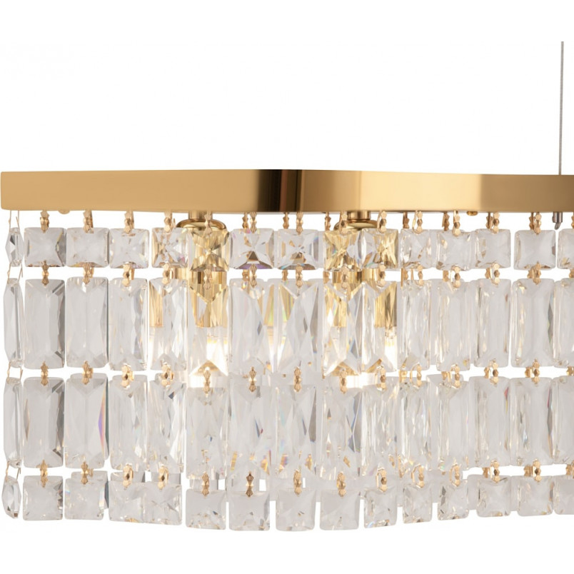 Lampa wisząca Dune Maytoni: Kryształowa elegancja w złotym wydaniu