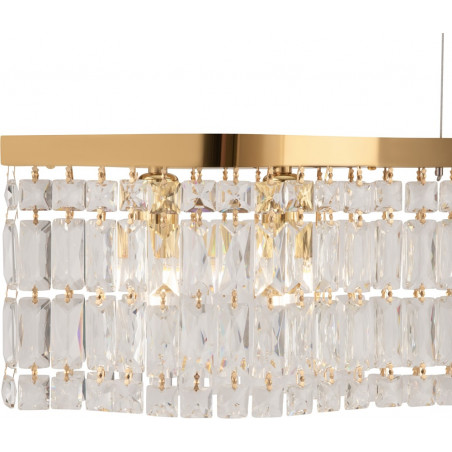 Lampa wisząca Dune Maytoni: Kryształowa elegancja w złotym wydaniu