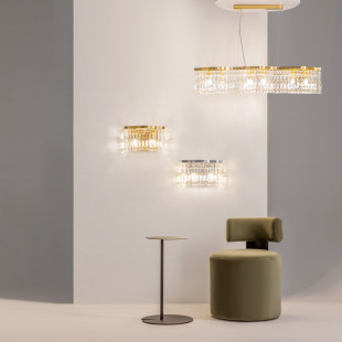 Lampa wisząca Dune Maytoni: Kryształowa elegancja w złotym wydaniu