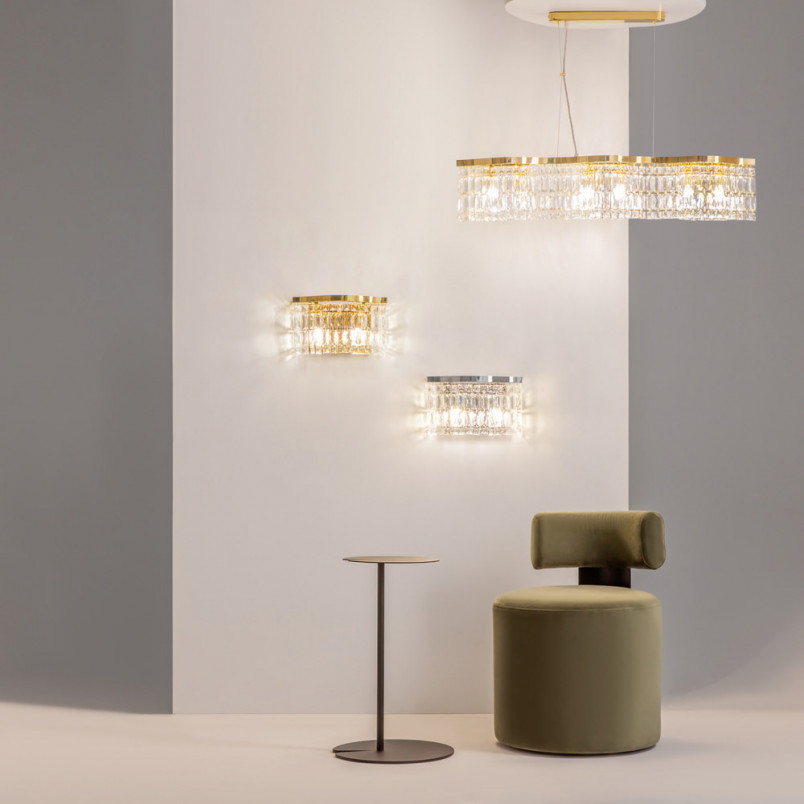 Lampa wisząca Dune Maytoni: Kryształowa elegancja w złotym wydaniu