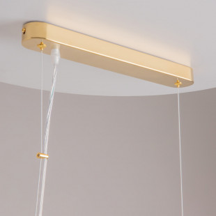 Lampa wisząca Dune Maytoni: Kryształowa elegancja w złotym wydaniu