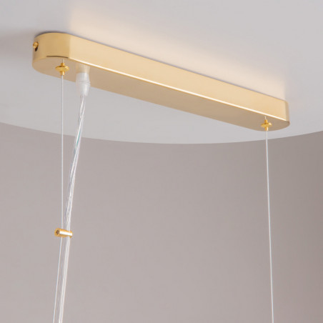 Lampa wisząca Dune Maytoni: Kryształowa elegancja w złotym wydaniu