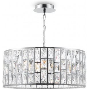 Lampa wisząca kryształowa Gelid 50cm chromowana Maytoni