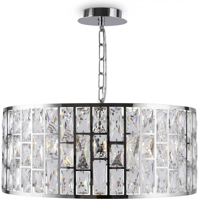 Lampa wisząca kryształowa Gelid 50cm - Maytoni | Glamour