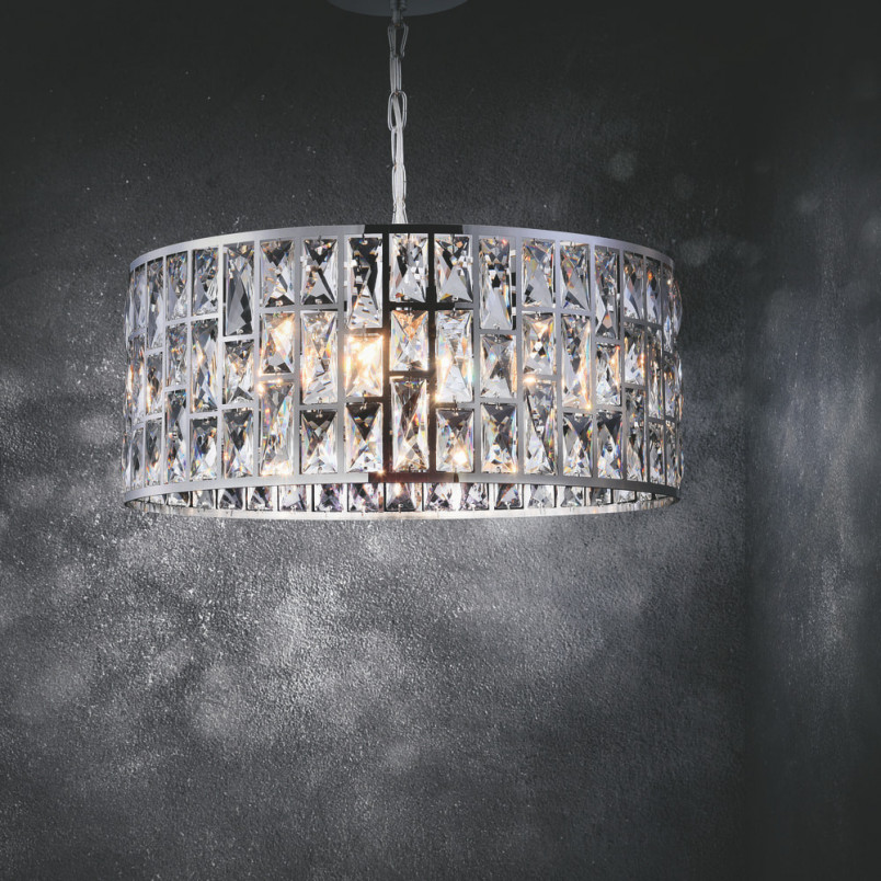 Lampa wisząca kryształowa Gelid 50cm - Maytoni | Glamour