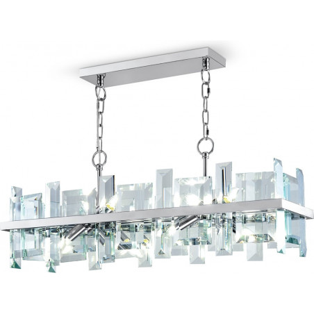 Lampa wisząca Cerezo Maytoni | Kryształowa, Chromowana | Sklep z Oświetleniem