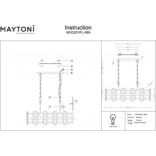 Lampa wisząca Cerezo Maytoni | Kryształowa, Chromowana | Sklep z Oświetleniem