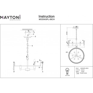 Żyrandol Kryształowy Puntes Maytoni | Luksusowy Design