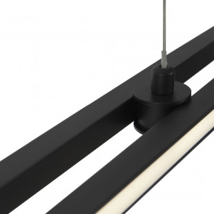Lampa wisząca Halo LED Maytoni | Nowoczesna, czarna, 150cm