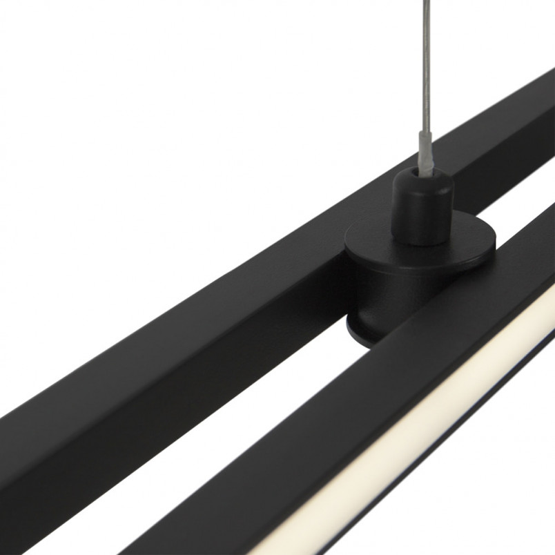 Lampa wisząca Halo LED Maytoni | Nowoczesna, czarna, 150cm