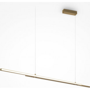 Lampa wisząca Halo LED mosiężna Maytoni | 150cm