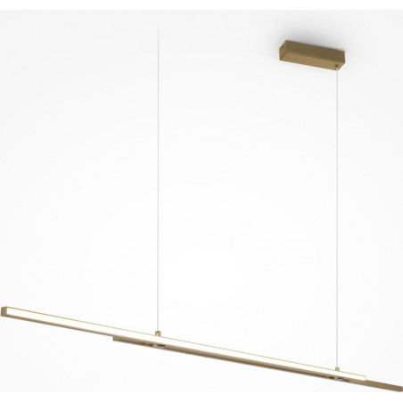 Lampa wisząca Halo LED mosiężna Maytoni | 150cm
