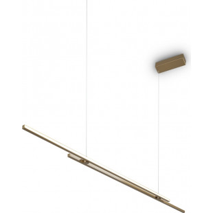 Lampa wisząca Halo LED mosiężna Maytoni | 150cm