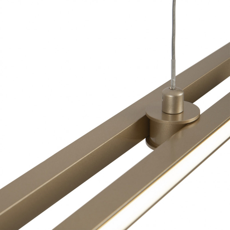 Lampa wisząca Halo LED mosiężna Maytoni | 150cm