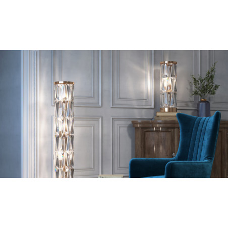 Lampa kryształowa złota Maytoni Puntes 58cm - Elegancja i blask