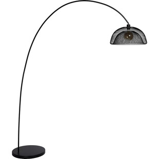 Lampa podłogowa ażurowa łukowa Mesh Czarny marki Lucide