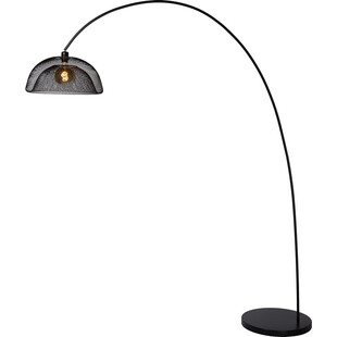 Lampa podłogowa ażurowa łukowa Mesh Czarny marki Lucide