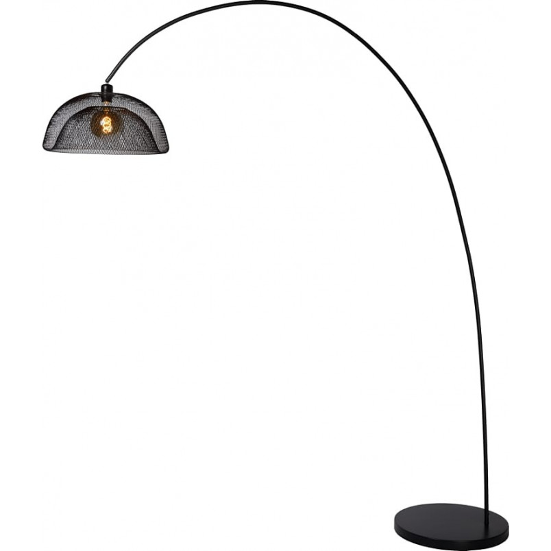 Lampa podłogowa Mesh czarna | Lucide - Nowoczesny design