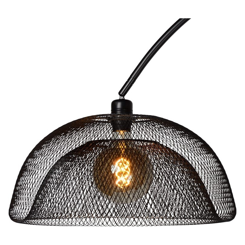 Lampa podłogowa Mesh czarna | Lucide - Nowoczesny design