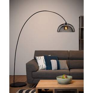 Lampa podłogowa Mesh czarna | Lucide - Nowoczesny design