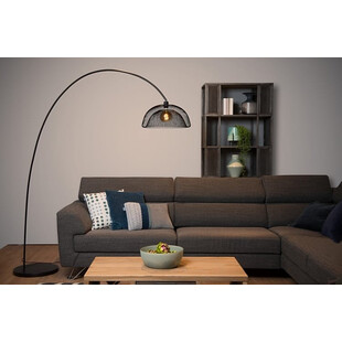 Lampa podłogowa Mesh czarna | Lucide - Nowoczesny design