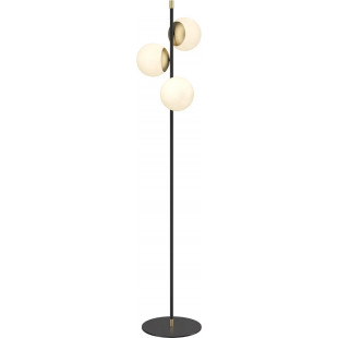 Lampa podłogowa szklane kule Nostalgia 150cm biały / złoty / czarny Maytoni