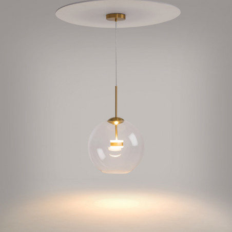 Lampa szklana Cometa Maytoni | Designerska kula LED 35cm