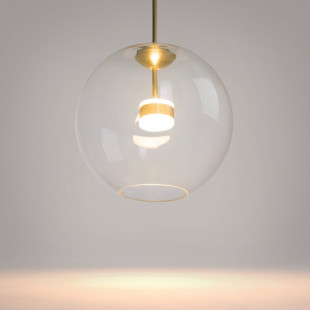 Lampa szklana Cometa Maytoni | Designerska kula LED 35cm