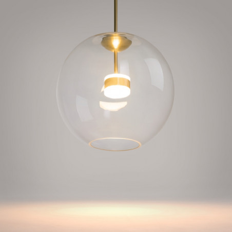 Lampa szklana Cometa Maytoni | Designerska kula LED 35cm