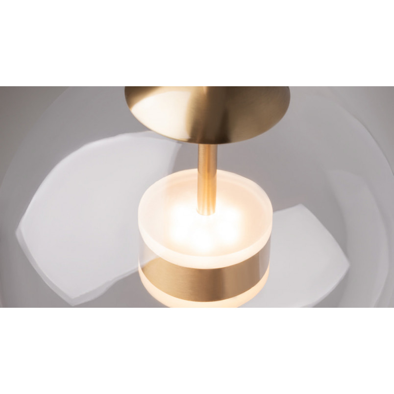 Lampa szklana Cometa Maytoni | Designerska kula LED 35cm
