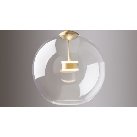 Lampa szklana Cometa Maytoni | Designerska kula LED 35cm