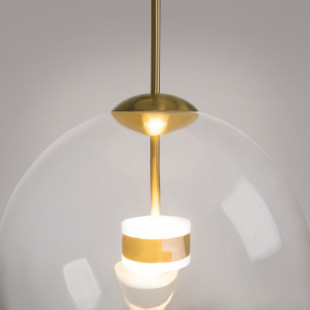 Lampa szklana Cometa Maytoni | Designerska kula LED 35cm