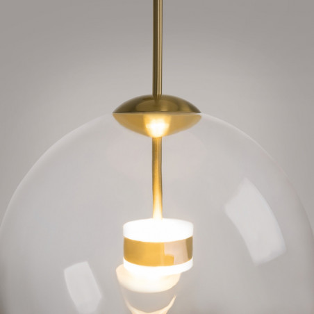 Lampa szklana Cometa Maytoni | Designerska kula LED 35cm