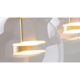 Lampa szklana Cometa Maytoni | Designerska kula LED 35cm