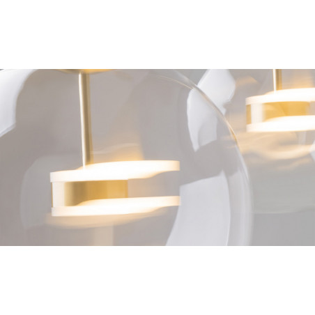 Lampa szklana Cometa Maytoni | Designerska kula LED 35cm