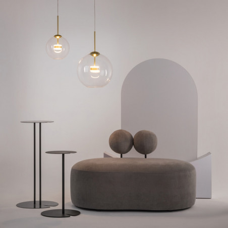 Lampa szklana Cometa Maytoni | Designerska kula LED 35cm