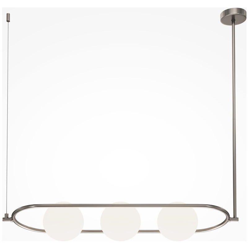 Lampa wisząca Erich Maytoni - 3 szklane kule, biały