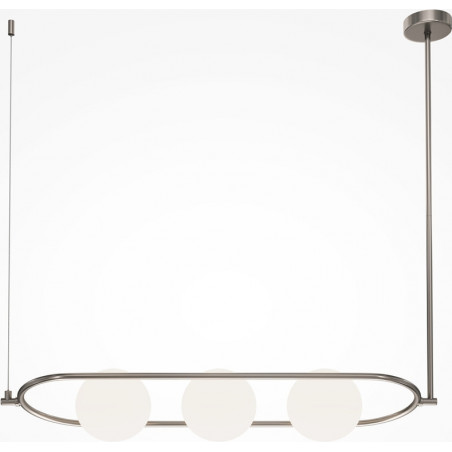 Lampa wisząca Erich Maytoni - 3 szklane kule, biały