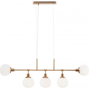 Lampa wisząca Erich Maytoni - 5 kulek, biały szkło | Sklep z lampami