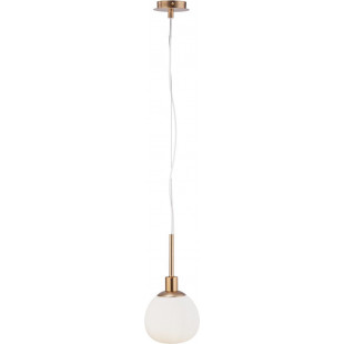 Lampa wisząca Erich Maytoni - Szkło Opal / Mosiądz | Sklep z Lampami