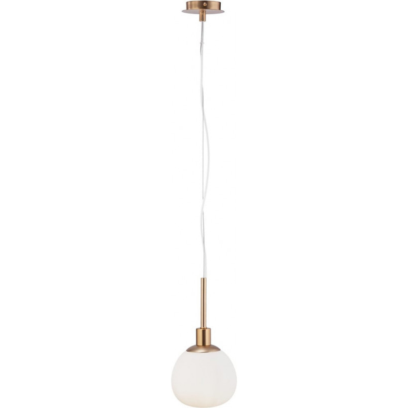 Lampa wisząca Erich Maytoni - Szkło Opal / Mosiądz | Sklep z Lampami