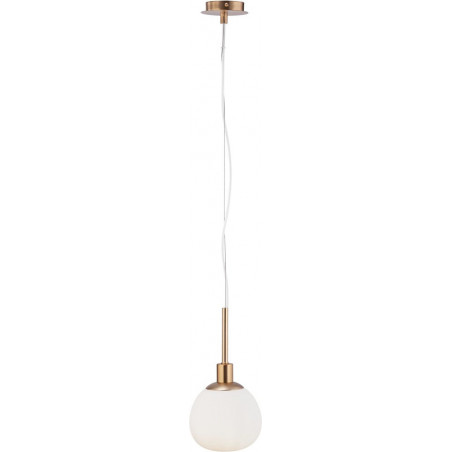 Lampa wisząca Erich Maytoni - Szkło Opal / Mosiądz | Sklep z Lampami
