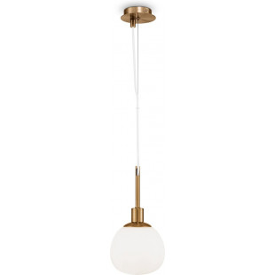Lampa wisząca Erich Maytoni - Szkło Opal / Mosiądz | Sklep z Lampami