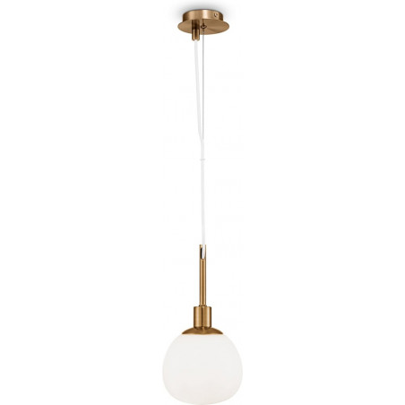Lampa wisząca Erich Maytoni - Szkło Opal / Mosiądz | Sklep z Lampami